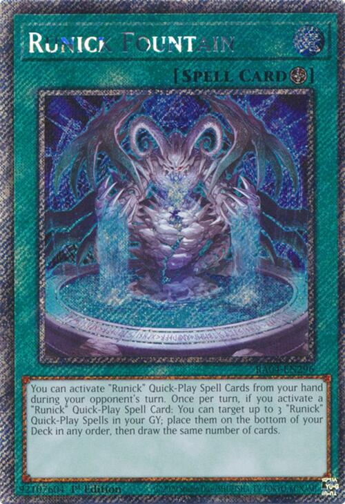 Runick Fountain [RA04-EN296] Platinum Secret Rare | Exor Games Truro