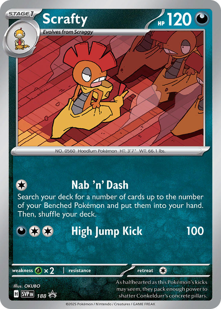 Scrafty (188) [Scarlet & Violet: Black Star Promos] | Exor Games Truro