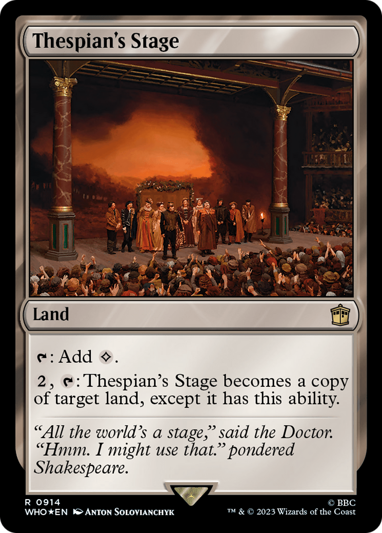 Thespian's Stage (Surge Foil) [Doctor Who] | Exor Games Truro