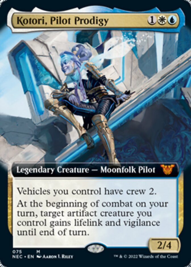 Kotori, Pilot Prodigy (Extended Art) [Kamigawa: Neon Dynasty Commander] | Exor Games Truro