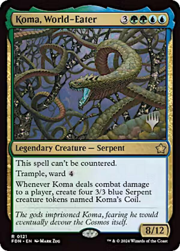 Koma, World-Eater (Promo Pack) [Aetherdrift Promos] | Exor Games Truro