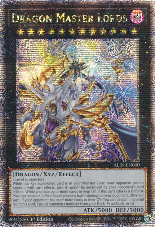 Dragon Master Lords [ALIN-EN000] Quarter Century Secret Rare | Exor Games Truro