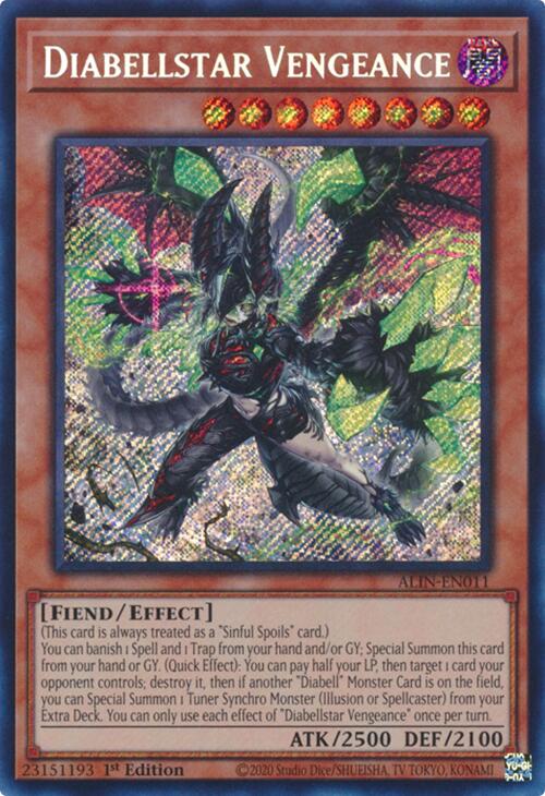 Diabellstar Vengeance [ALIN-EN011] Secret Rare | Exor Games Truro