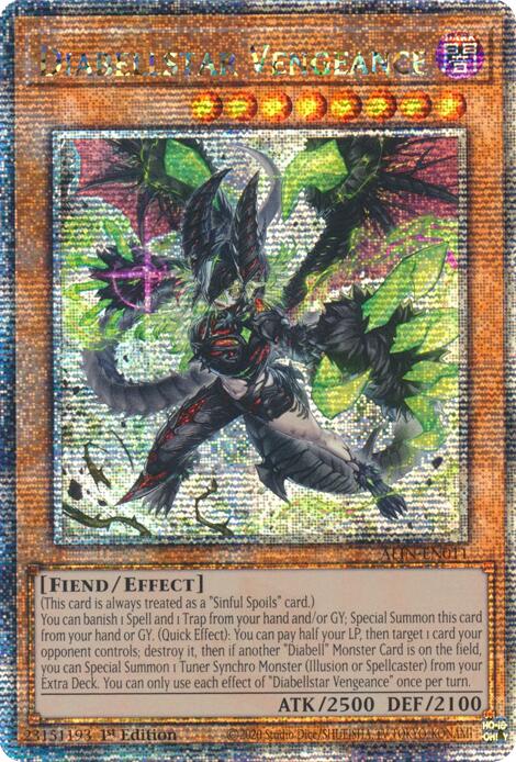 Diabellstar Vengeance [ALIN-EN011] Quarter Century Secret Rare | Exor Games Truro