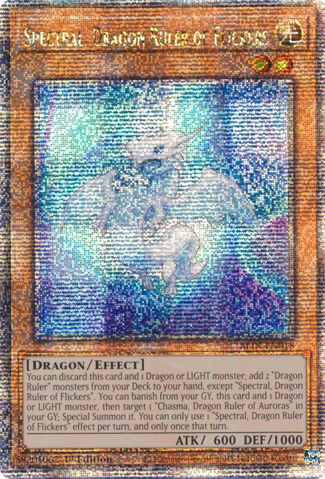 Spectral, Dragon Ruler of Flickers [ALIN-EN018] Quarter Century Secret Rare | Exor Games Truro