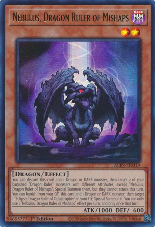 Nebulus, Dragon Ruler of Mishaps [ALIN-EN019] Ultra Rare | Exor Games Truro