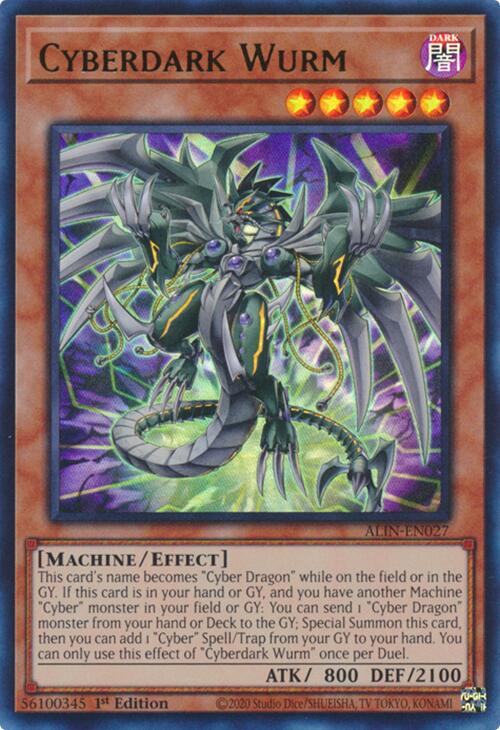 Cyberdark Wurm [ALIN-EN027] Ultra Rare | Exor Games Truro