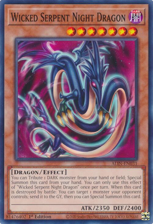 Wicked Serpent Night Dragon [ALIN-EN031] Common | Exor Games Truro