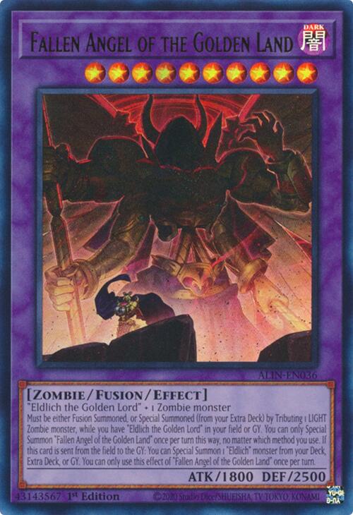 Fallen Angel of the Golden Land [ALIN-EN036] Ultra Rare | Exor Games Truro