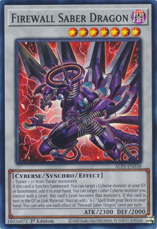 Firewall Saber Dragon [ALIN-EN038] Super Rare | Exor Games Truro