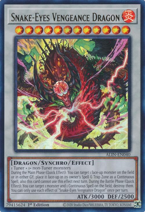 Snake-Eyes Vengeance Dragon [ALIN-EN040] Ultra Rare | Exor Games Truro