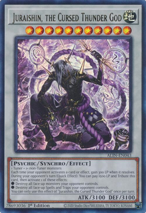 Juraishin, the Cursed Thunder God [ALIN-EN043] Ultra Rare | Exor Games Truro