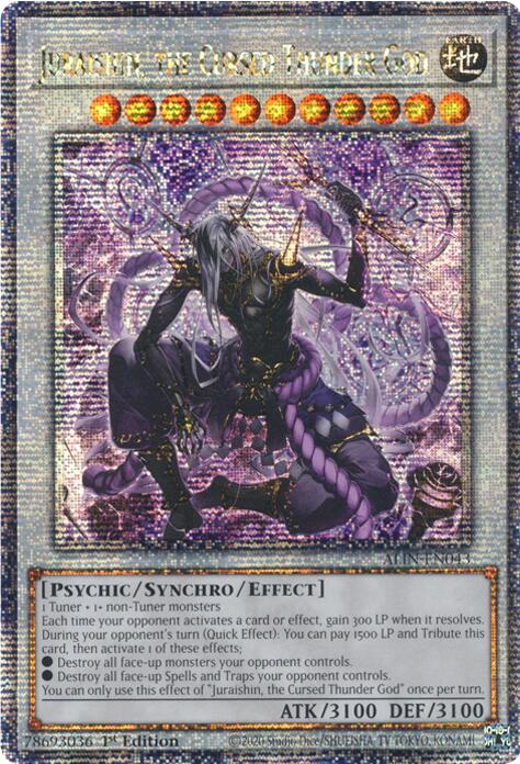 Juraishin, the Cursed Thunder God [ALIN-EN043] Quarter Century Secret Rare | Exor Games Truro