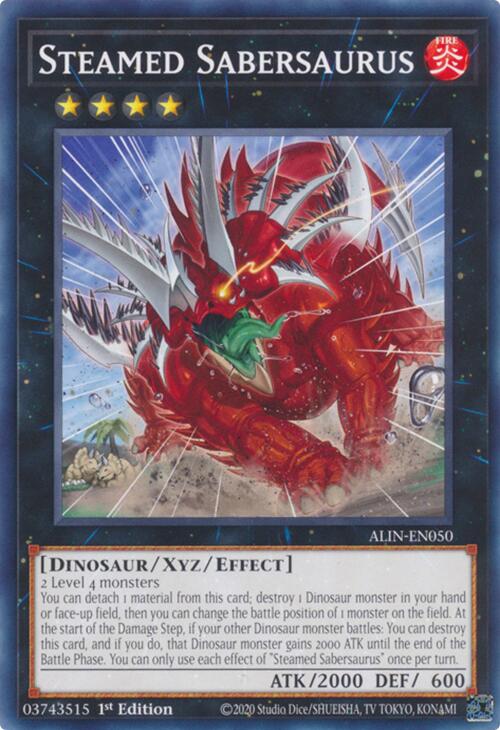 Steamed Sabersaurus [ALIN-EN050] Common | Exor Games Truro
