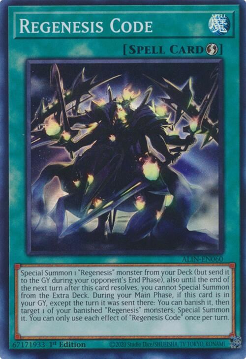 Regenesis Code [ALIN-EN060] Super Rare | Exor Games Truro