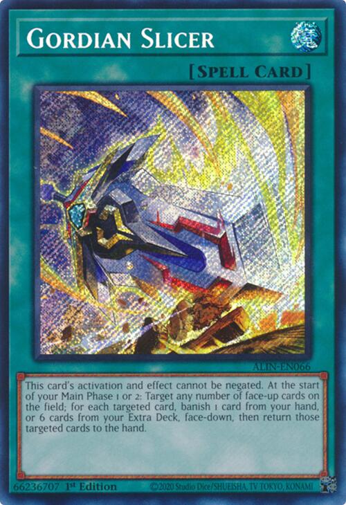 Gordian Slicer [ALIN-EN066] Secret Rare | Exor Games Truro
