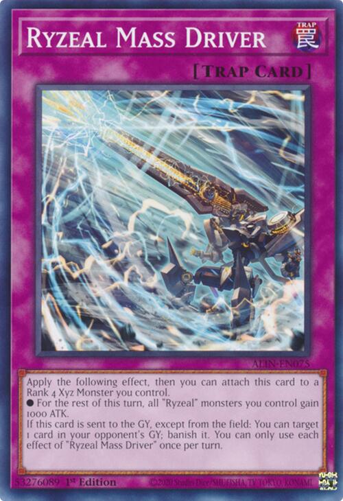 Ryzeal Mass Driver [ALIN-EN075] Common | Exor Games Truro
