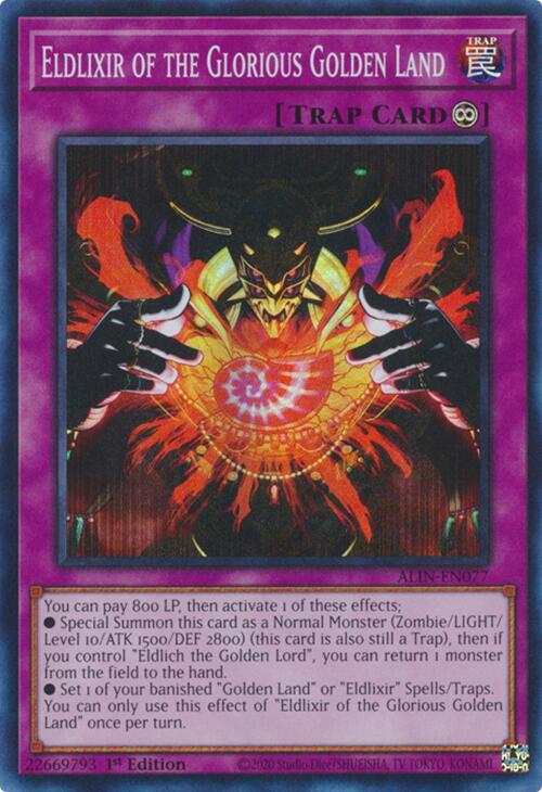 Eldlixir of the Glorious Golden Land [ALIN-EN077] Super Rare | Exor Games Truro