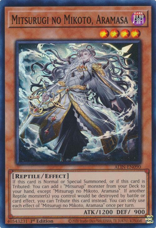 Mitsurugi no Mikoto, Aramasa [ALIN-EN090] Super Rare | Exor Games Truro