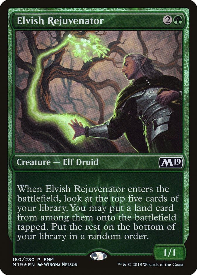 Elvish Rejuvenator (FNM) [Core Set 2019 Promos] | Exor Games Truro