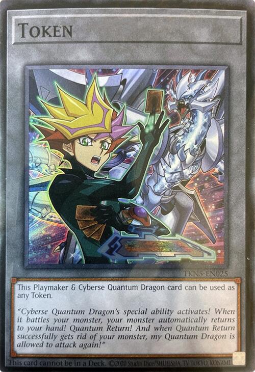 Token (Playmaker & Cyberse Quantum Dragon) [TKN5-EN025] Super Rare | Exor Games Truro
