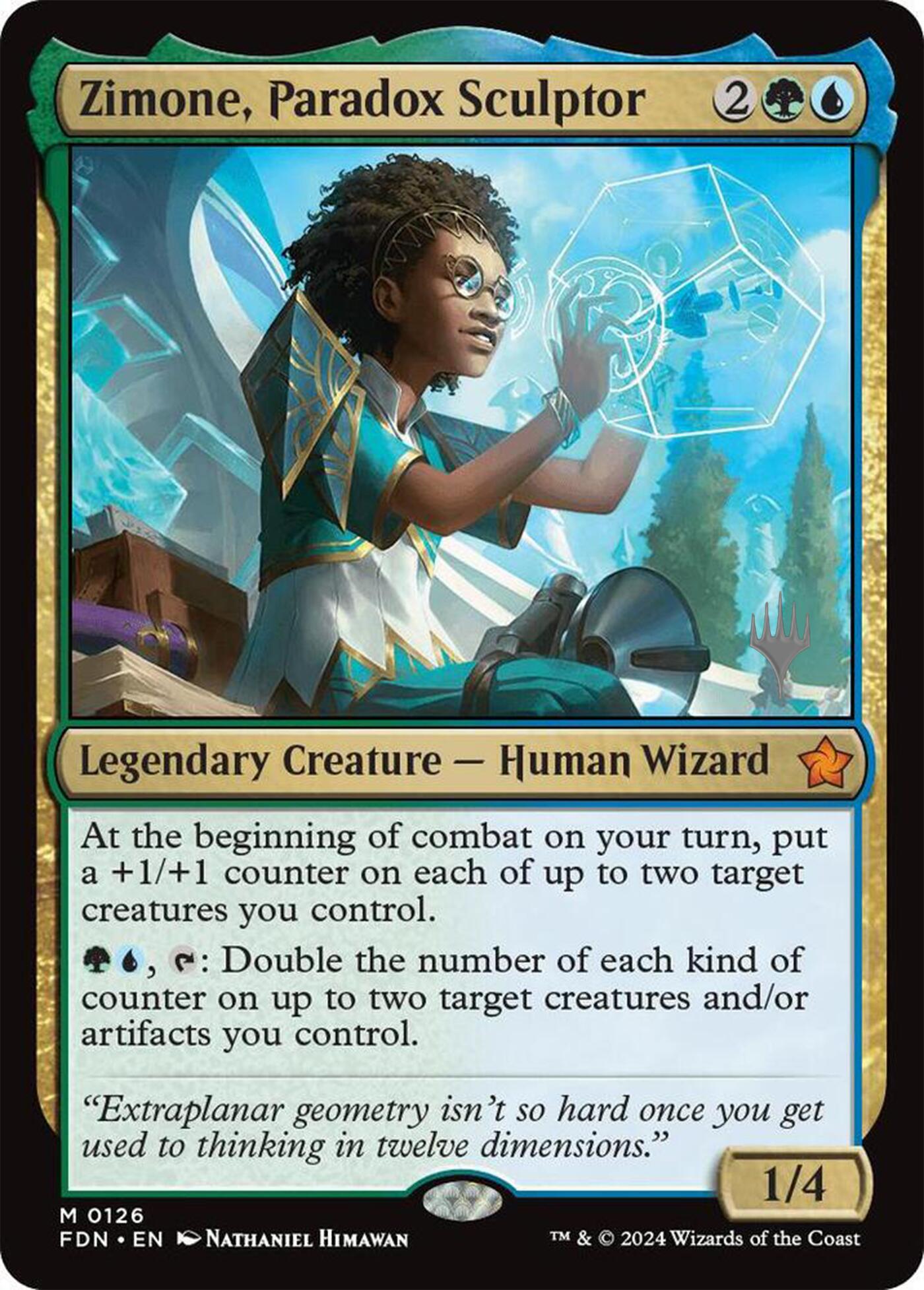 Zimone, Paradox Sculptor (Promo Pack) [Foundations Promos] | Exor Games Truro
