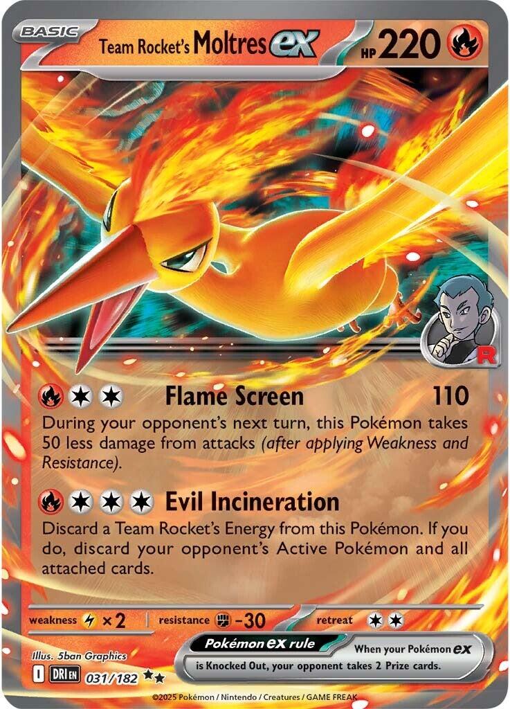 Team Rocket's Moltres ex (031/182) [Scarlet & Violet: Destined Rivals] | Exor Games Truro