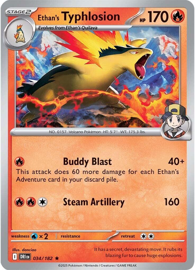 Ethan's Typhlosion (034/182) [Scarlet & Violet: Destined Rivals] | Exor Games Truro