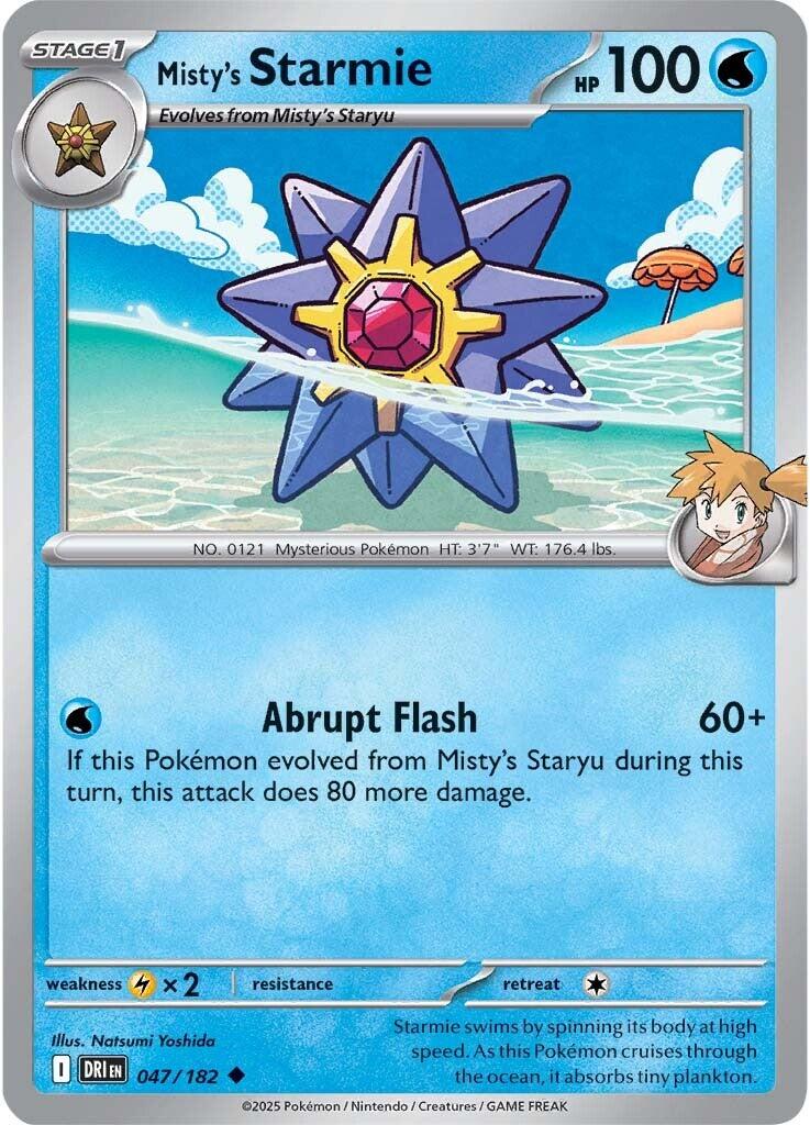 Misty's Starmie (047/182) [Scarlet & Violet: Destined Rivals] | Exor Games Truro