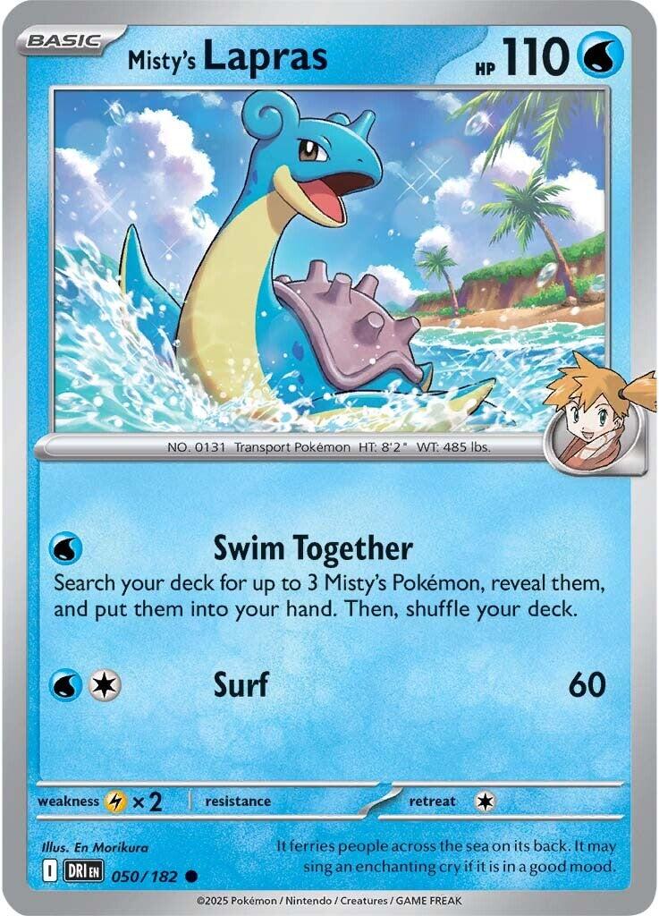 Misty's Lapras (050/182) [Scarlet & Violet: Destined Rivals] | Exor Games Truro