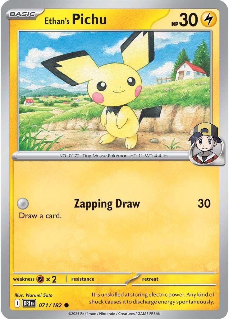 Ethan's Pichu (071/182) [Scarlet & Violet: Destined Rivals] | Exor Games Truro