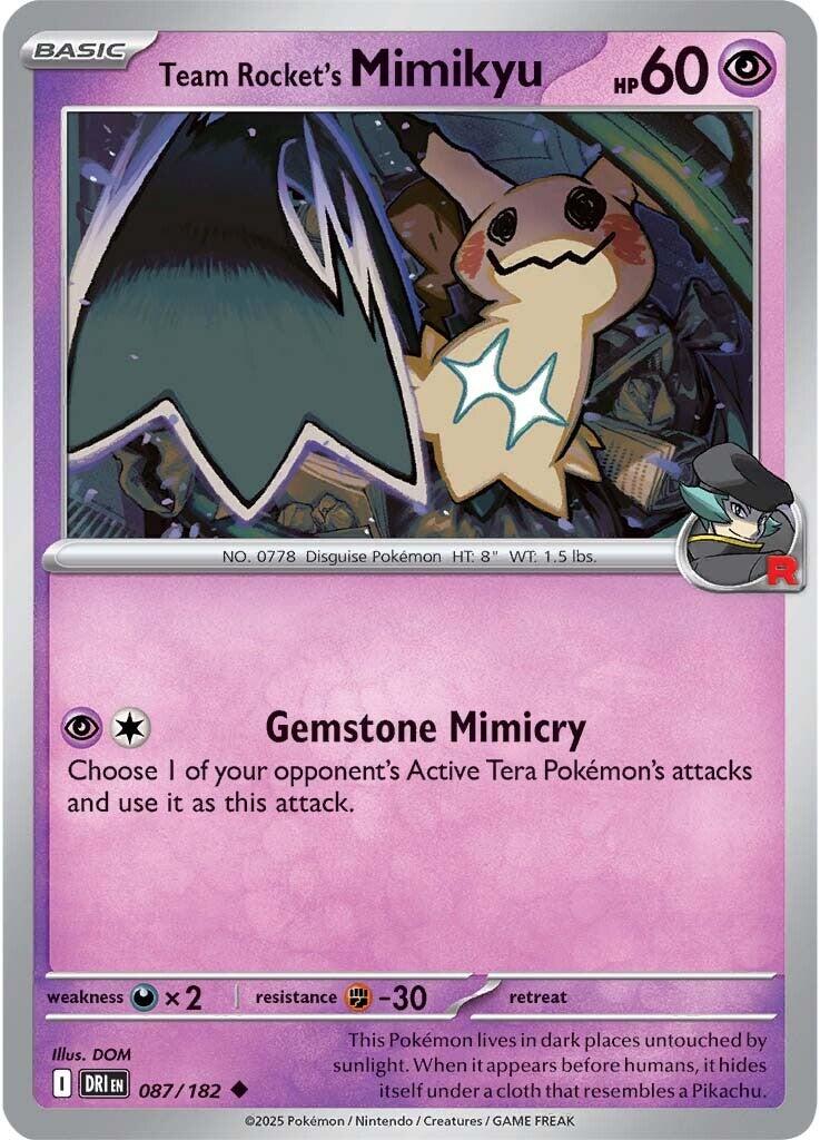 Team Rocket's Mimikyu (087/182) [Scarlet & Violet: Destined Rivals] | Exor Games Truro