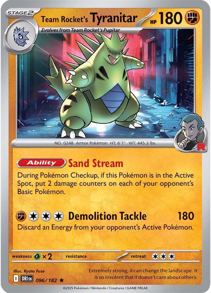 Team Rocket's Tyranitar (096/182) [Scarlet & Violet: Destined Rivals] | Exor Games Truro