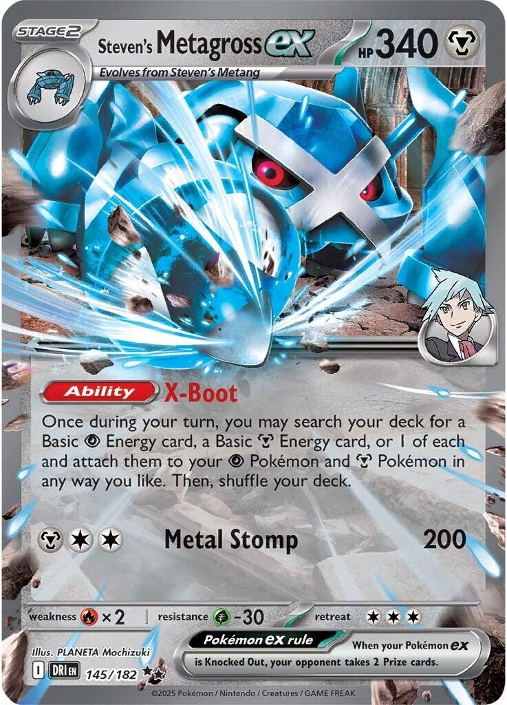 Steven's Metagross ex (145/182) [Scarlet & Violet: Destined Rivals] | Exor Games Truro