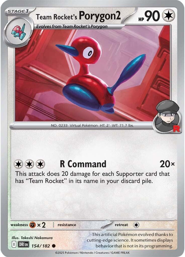 Team Rocket's Porygon2 (154/182) [Scarlet & Violet: Destined Rivals] | Exor Games Truro
