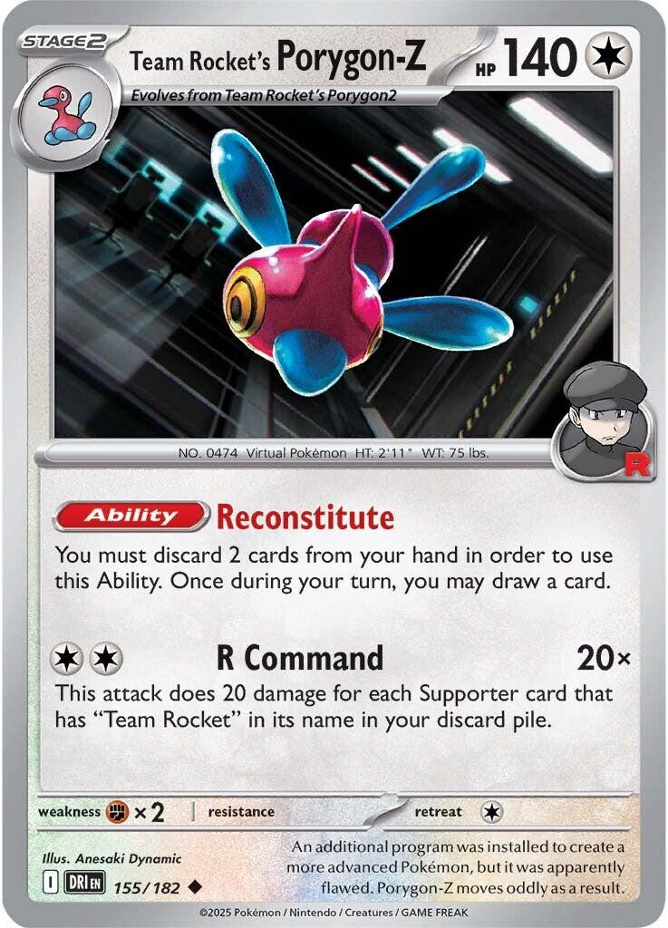 Team Rocket's Porygon-Z (155/182) [Scarlet & Violet: Destined Rivals] | Exor Games Truro