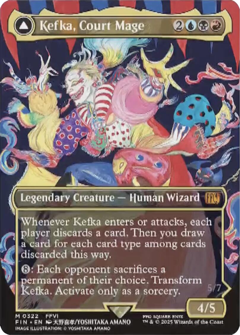 Kefka, Court Mage // Kefka, Ruler of Ruin (Borderless) (0322) [FINAL FANTASY] | Exor Games Truro