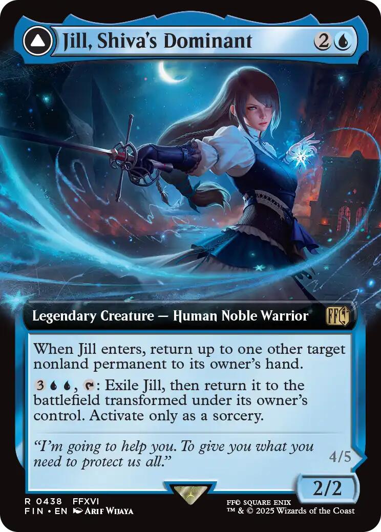 Jill, Shiva's Dominant // Shiva, Warden of Ice (Extended Art) [FINAL FANTASY] | Exor Games Truro