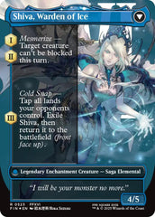 Jill, Shiva's Dominant // Shiva, Warden of Ice (Borderless) (Surge Foil) [FINAL FANTASY] | Exor Games Truro
