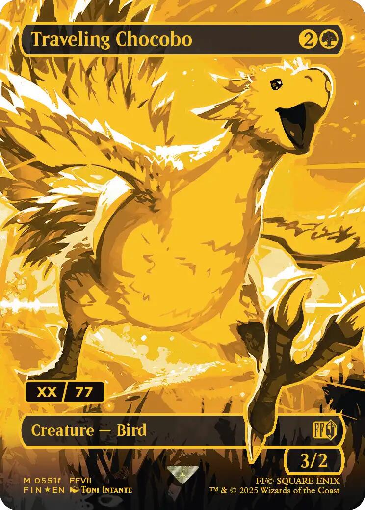Traveling Chocobo (Borderless) (Serial Numbered) [FINAL FANTASY] | Exor Games Truro