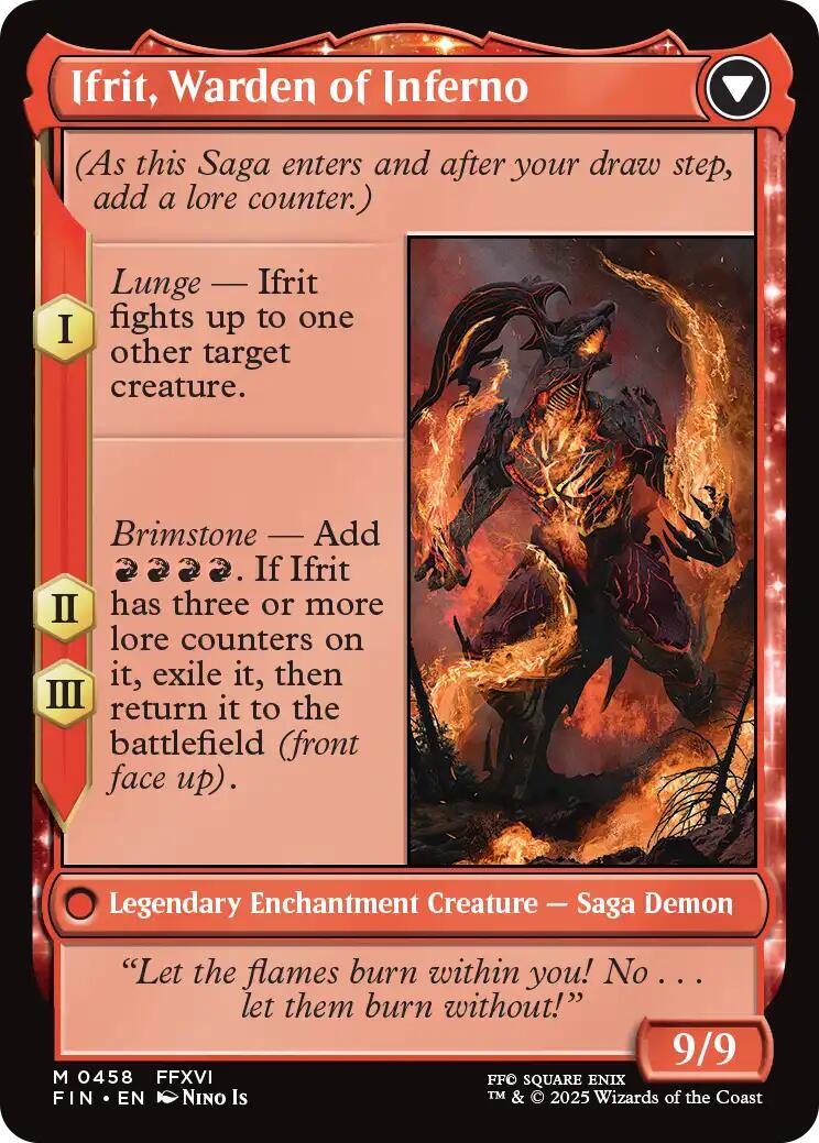Clive, Ifrit's Dominant // Ifrit, Warden of Inferno (Extended Art) [FINAL FANTASY] | Exor Games Truro