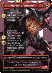 Clive, Ifrit's Dominant // Ifrit, Warden of Inferno (Borderless) (Surge Foil) [FINAL FANTASY] | Exor Games Truro