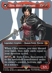 Clive, Ifrit's Dominant // Ifrit, Warden of Inferno (Borderless) (Surge Foil) [FINAL FANTASY] | Exor Games Truro