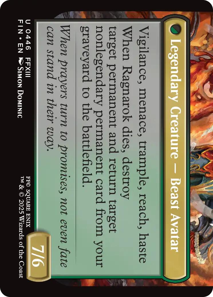 Fang, Fearless l'Cie (Extended Art) [FINAL FANTASY] | Exor Games Truro