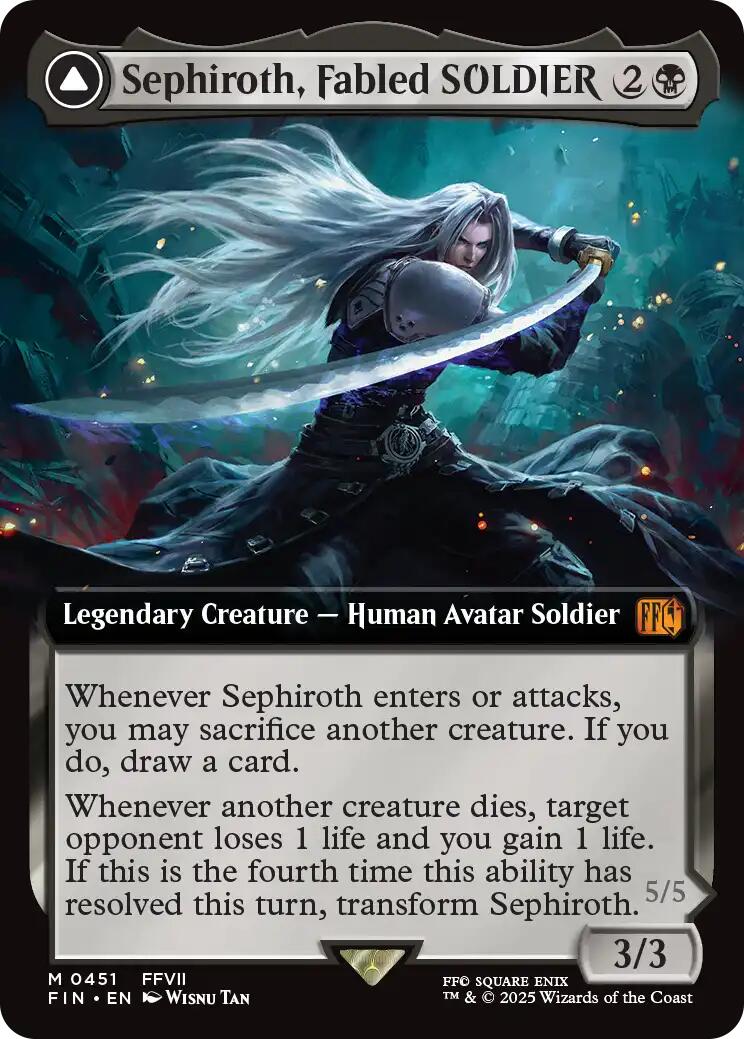 Sephiroth, Fabled SOLDIER // Sephiroth, One-Winged Angel (Extended Art) [FINAL FANTASY] | Exor Games Truro