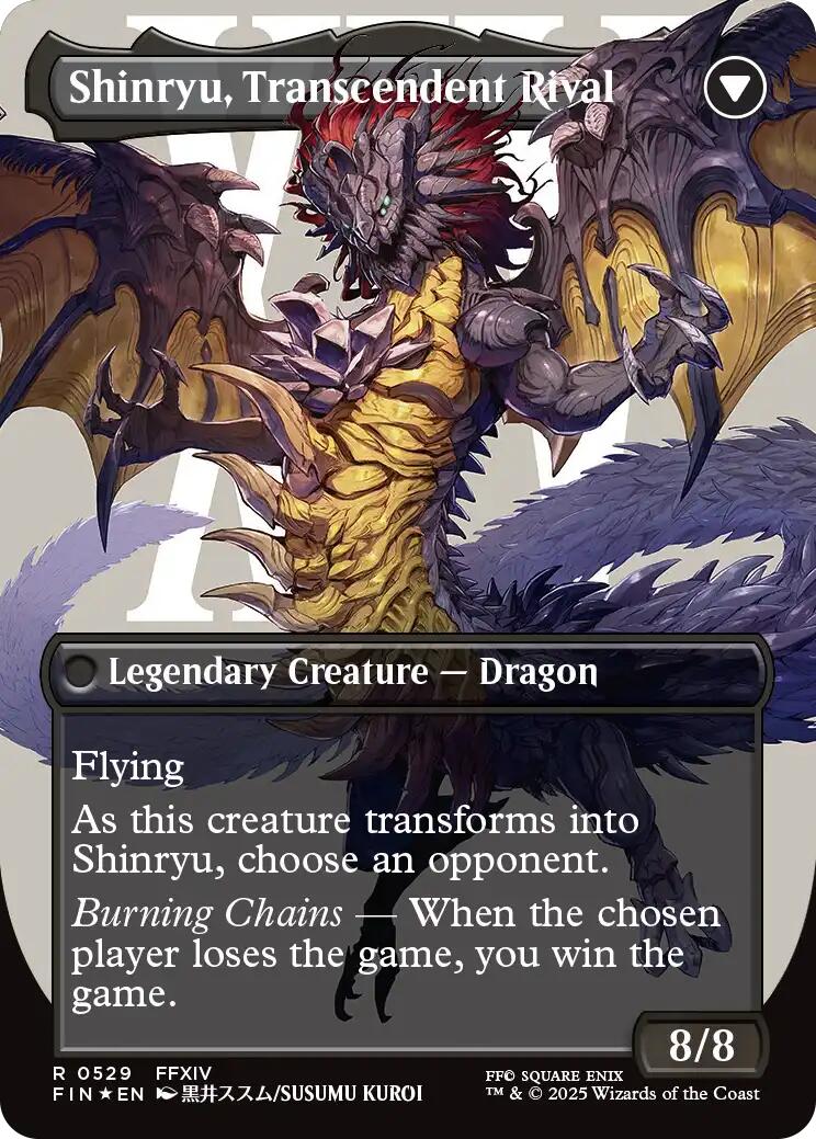 Zenos yae Galvus // Shinryu, Transcendent Rival (Borderless) (Surge Foil) [FINAL FANTASY] | Exor Games Truro