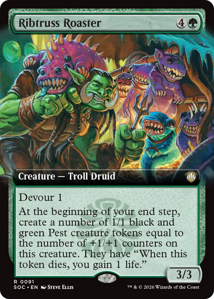 Ribtruss Roaster (Extended Art) [Secrets of Strixhaven Commander] | Exor Games Truro