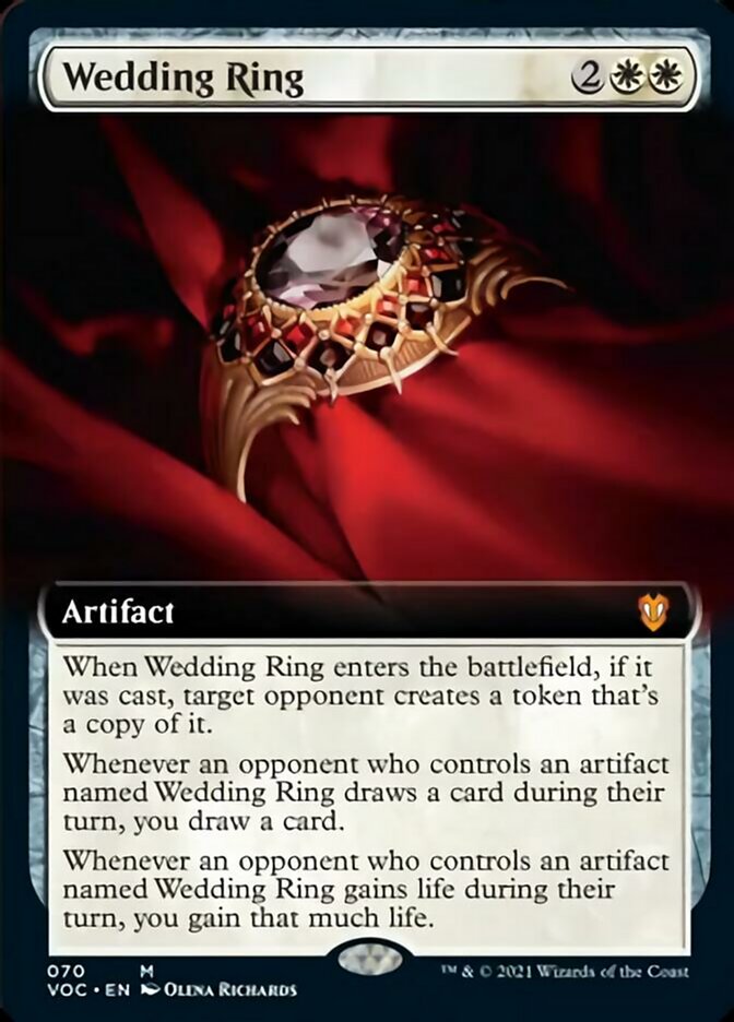 Wedding Ring (Extended Art) [Innistrad: Crimson Vow Commander] | Exor Games Truro