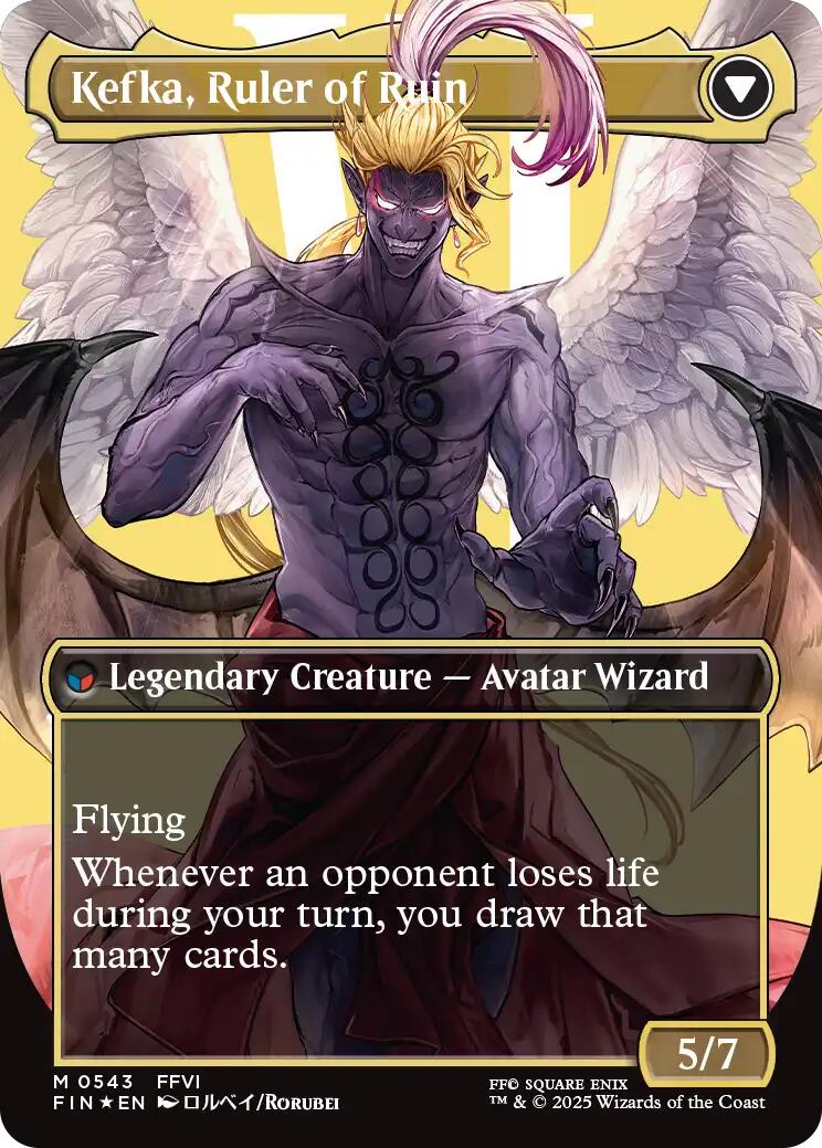 Kefka, Court Mage // Kefka, Ruler of Ruin (Borderless) (Surge Foil) [FINAL FANTASY] | Exor Games Truro