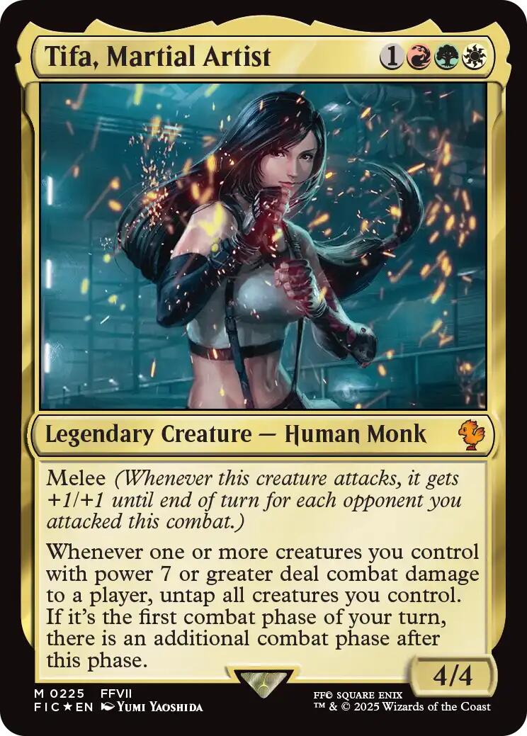 Tifa, Martial Artist (Surge Foil) [FINAL FANTASY Commander] | Exor Games Truro